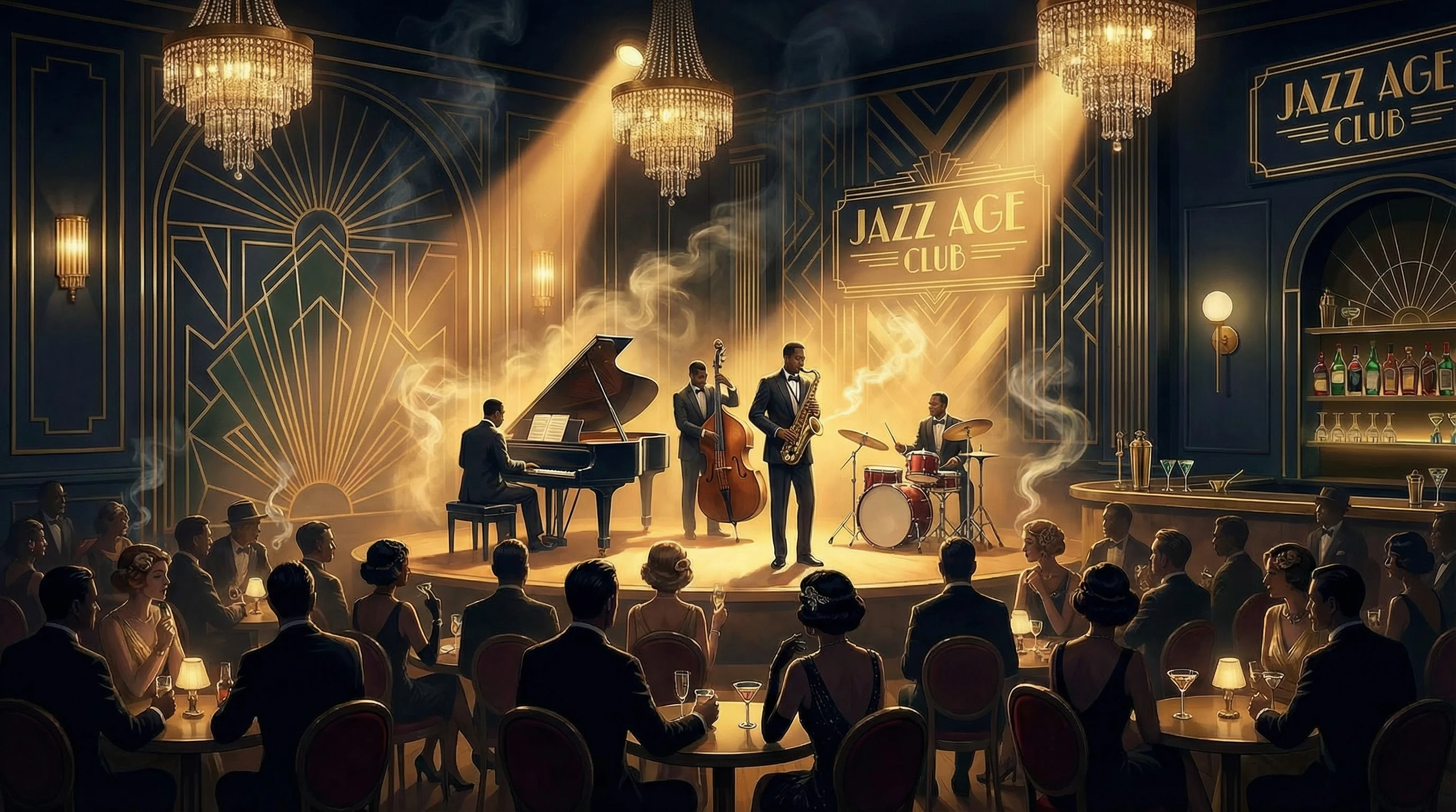 爵士乐队现场演出 - 体验 财神棋牌 的魅力